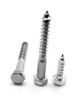 3/8x22-7 x 8x22 Hex Lag Screw Low Carbon Steel Zinc Plated V5568