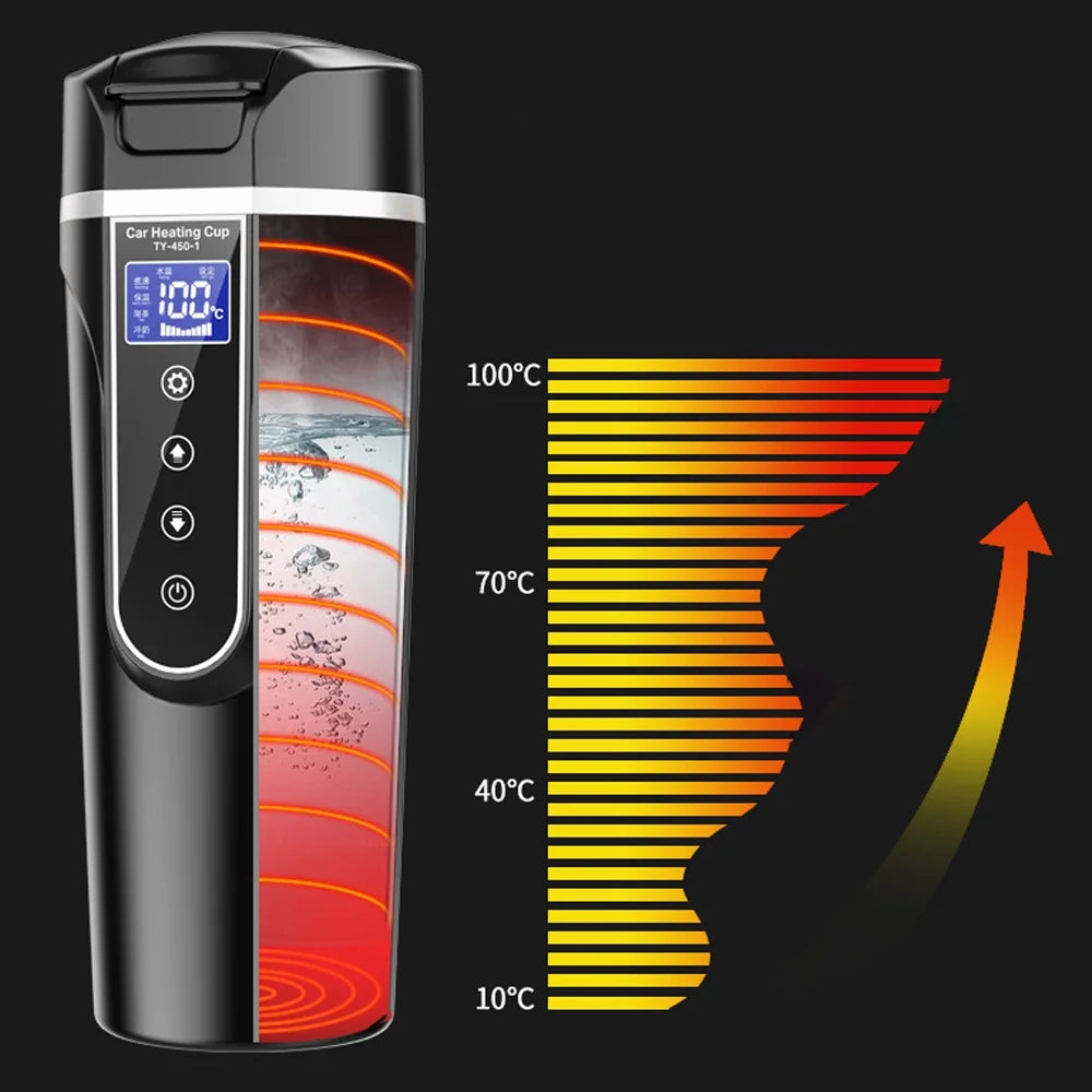 12.0V 24V Car Truck Heated Water Cup Electric Kettle H52620
