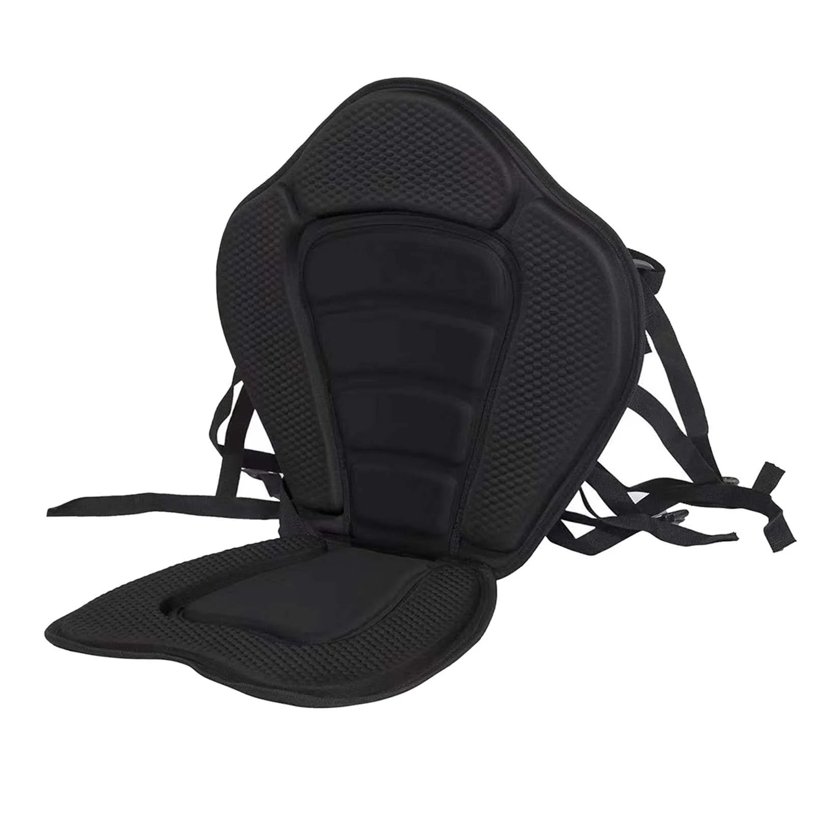 Black Padded Seat Cushion with Back Support M73737