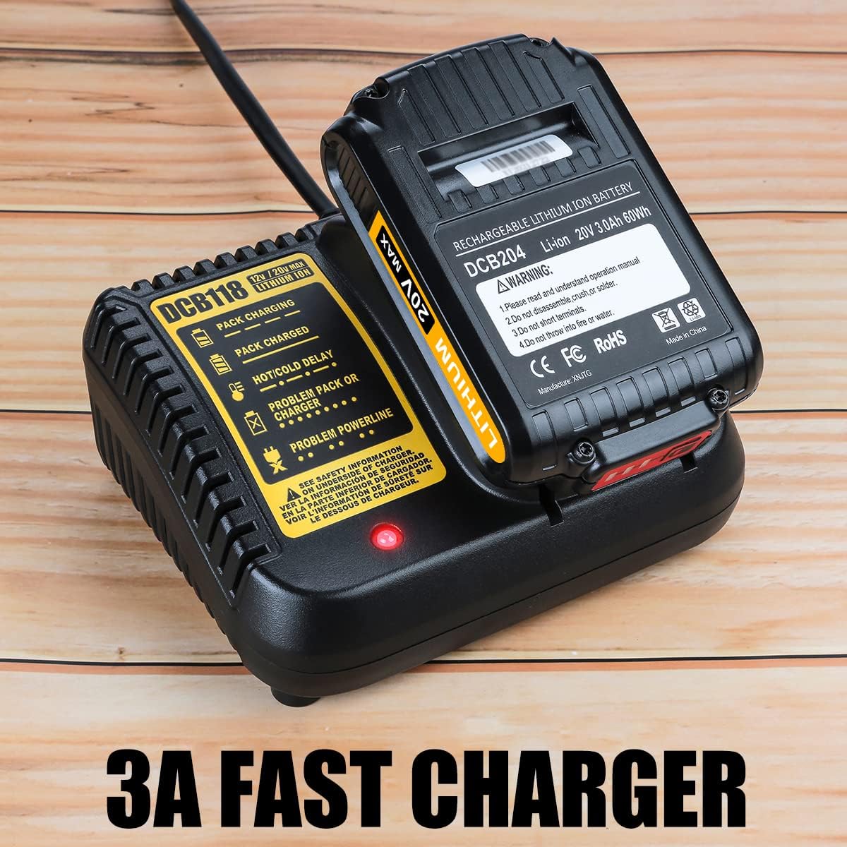 2 Pack 20V Lithium Battery Charger Kit L274