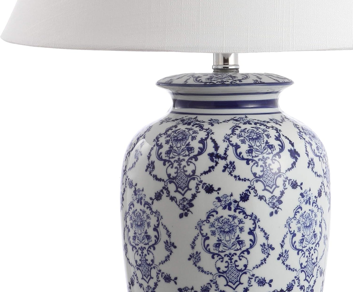 Blue/White Chinoiserie Ceramic LED Table Lamp E9456