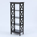 Black 4-Tier Bookcase Y535