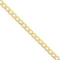 14k 5.25mm Semi-Solid Curb Link Chain O631