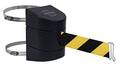 Wall Mount Black/Yellow Chevron Webbing Belt End K7308
