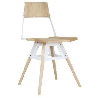 Solid Wood Dining Chair Maple/White R351225