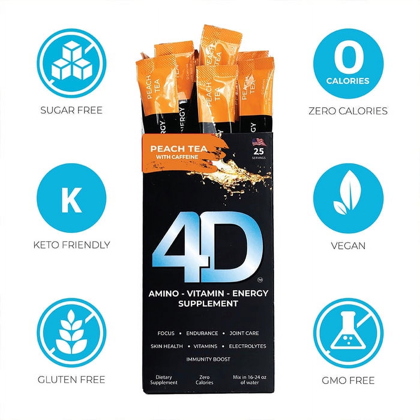 4D Clean Energy Dietary Supplement (25 ct.) N8394