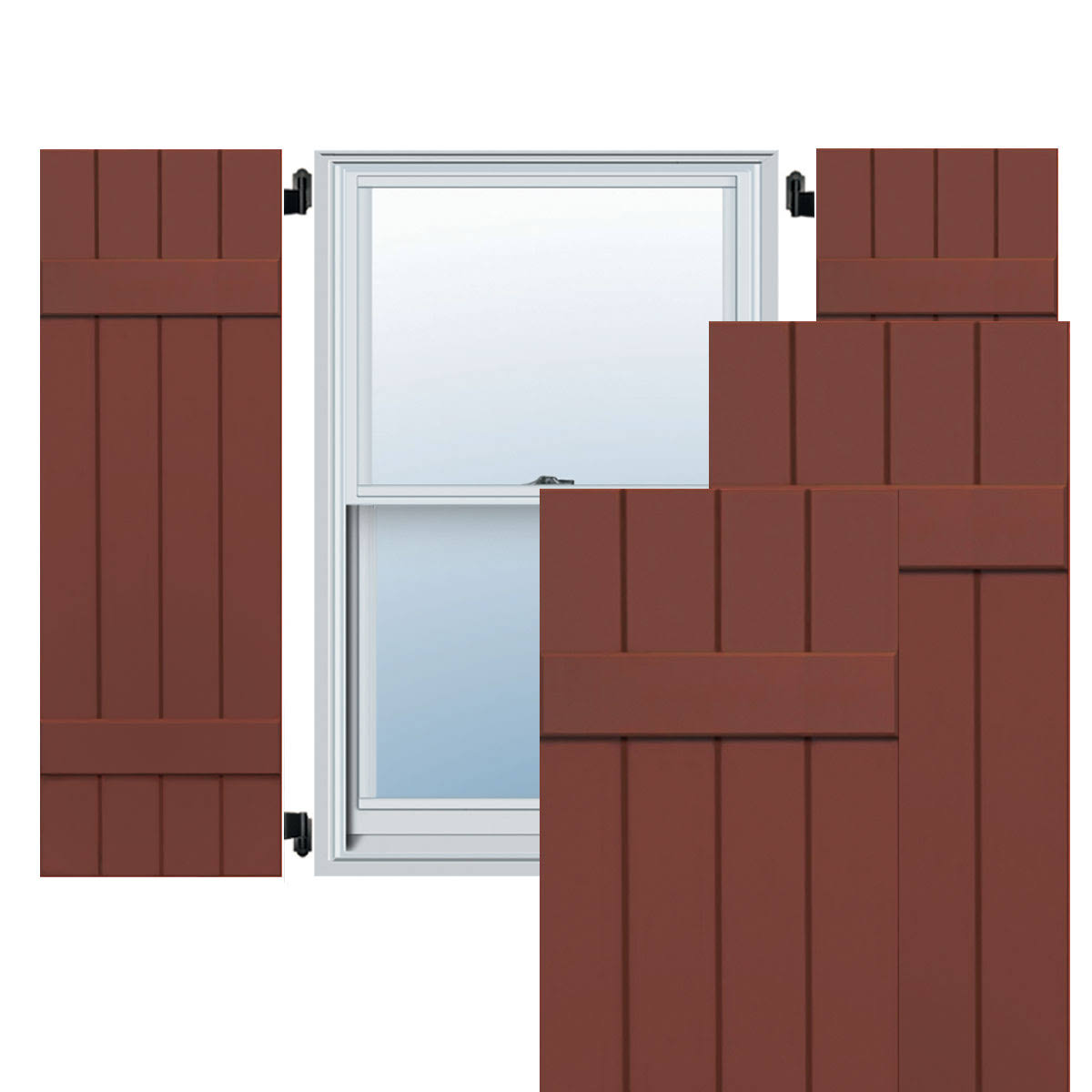Composite Board-n-Batten Shutters (Per Pair) Y714422