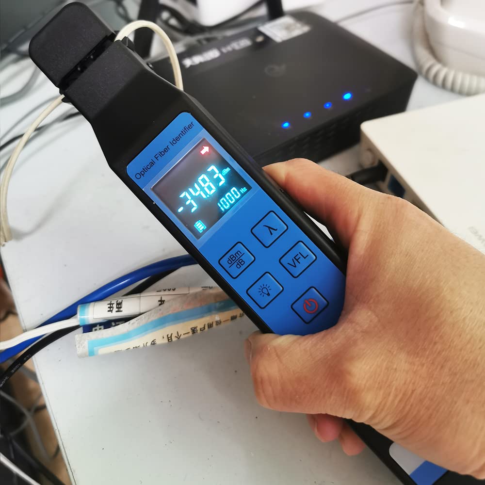 Optical Fiber Identifier with 10mw VFL and Optical Power Meter FTTH Tool A106