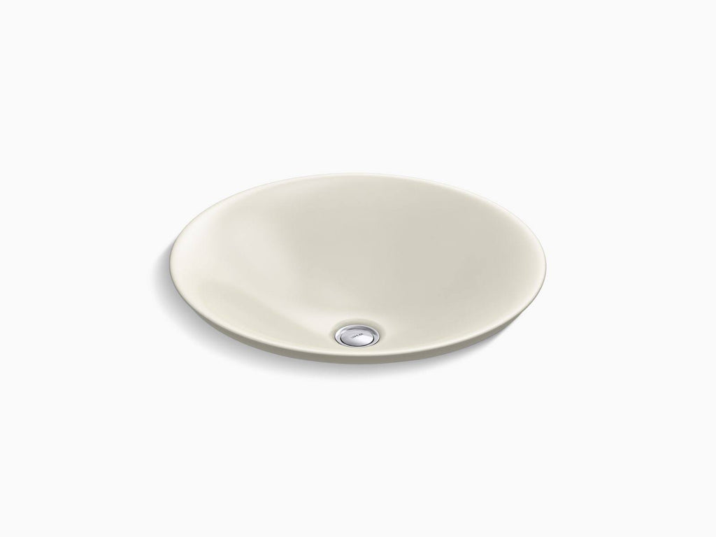 Biscuit Round Bathroom Sink I3580