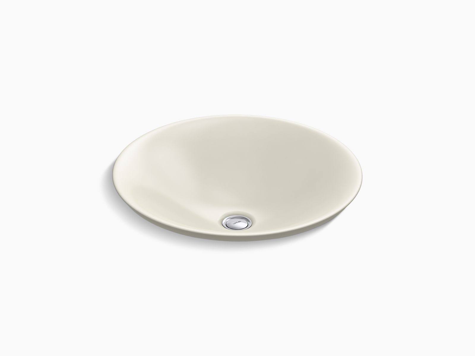 Biscuit Round Bathroom Sink I3580