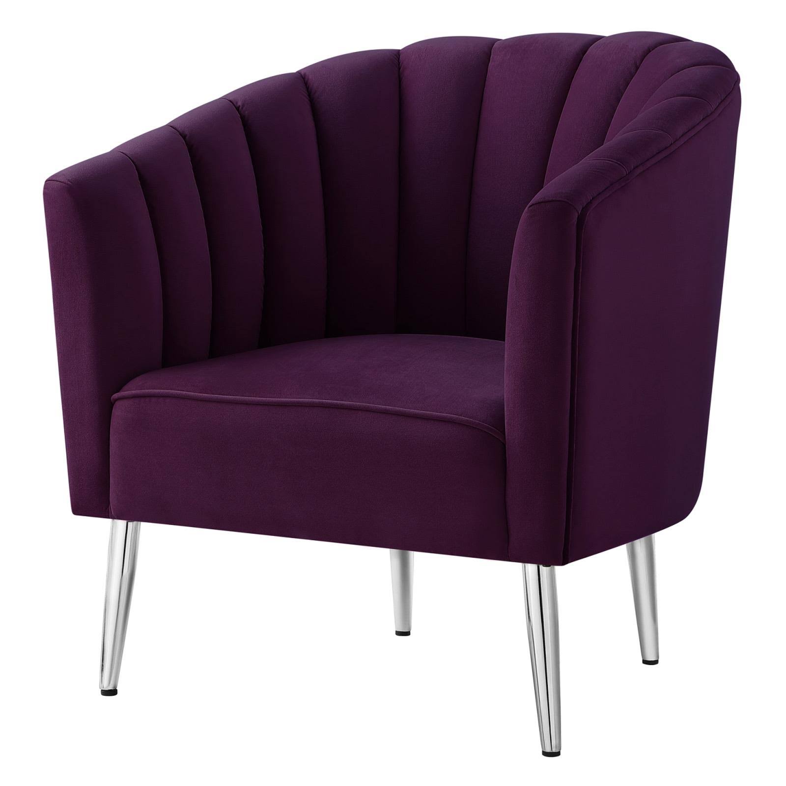 Velvet Accent Chair Z604475