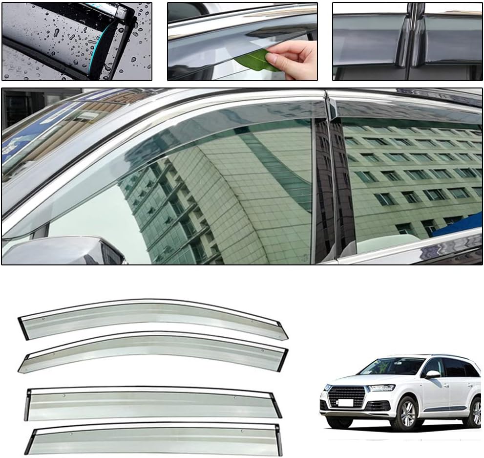 Smoke Tape-On Outside Window Deflectors Pack of 2 D74997