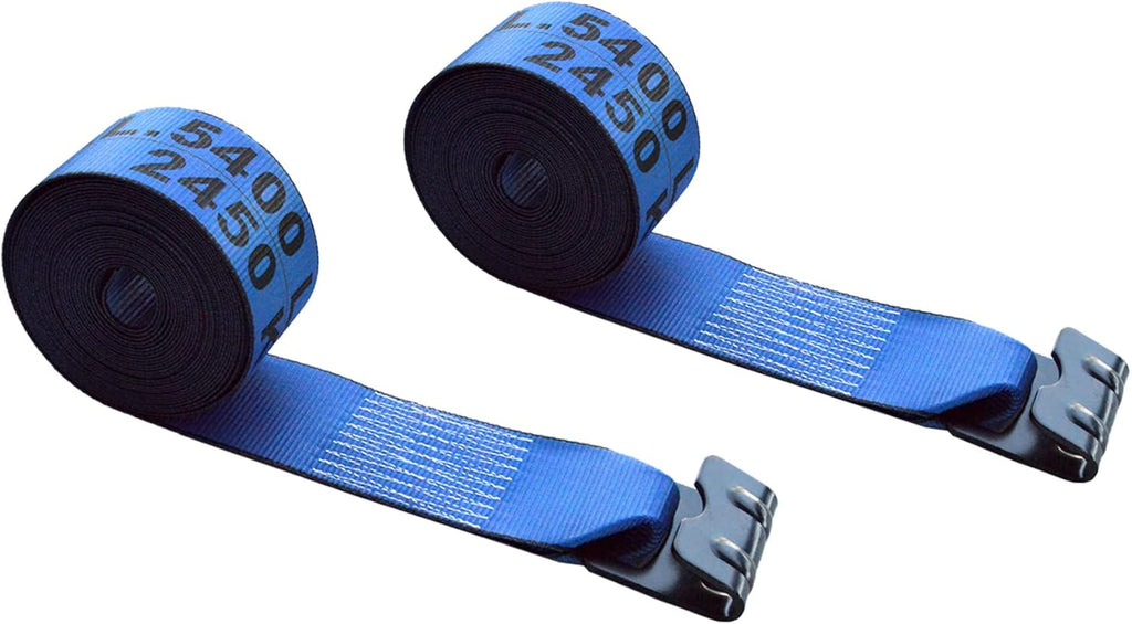 10 Red Heavy Duty Tie Down Straps with Flat Hooks C452