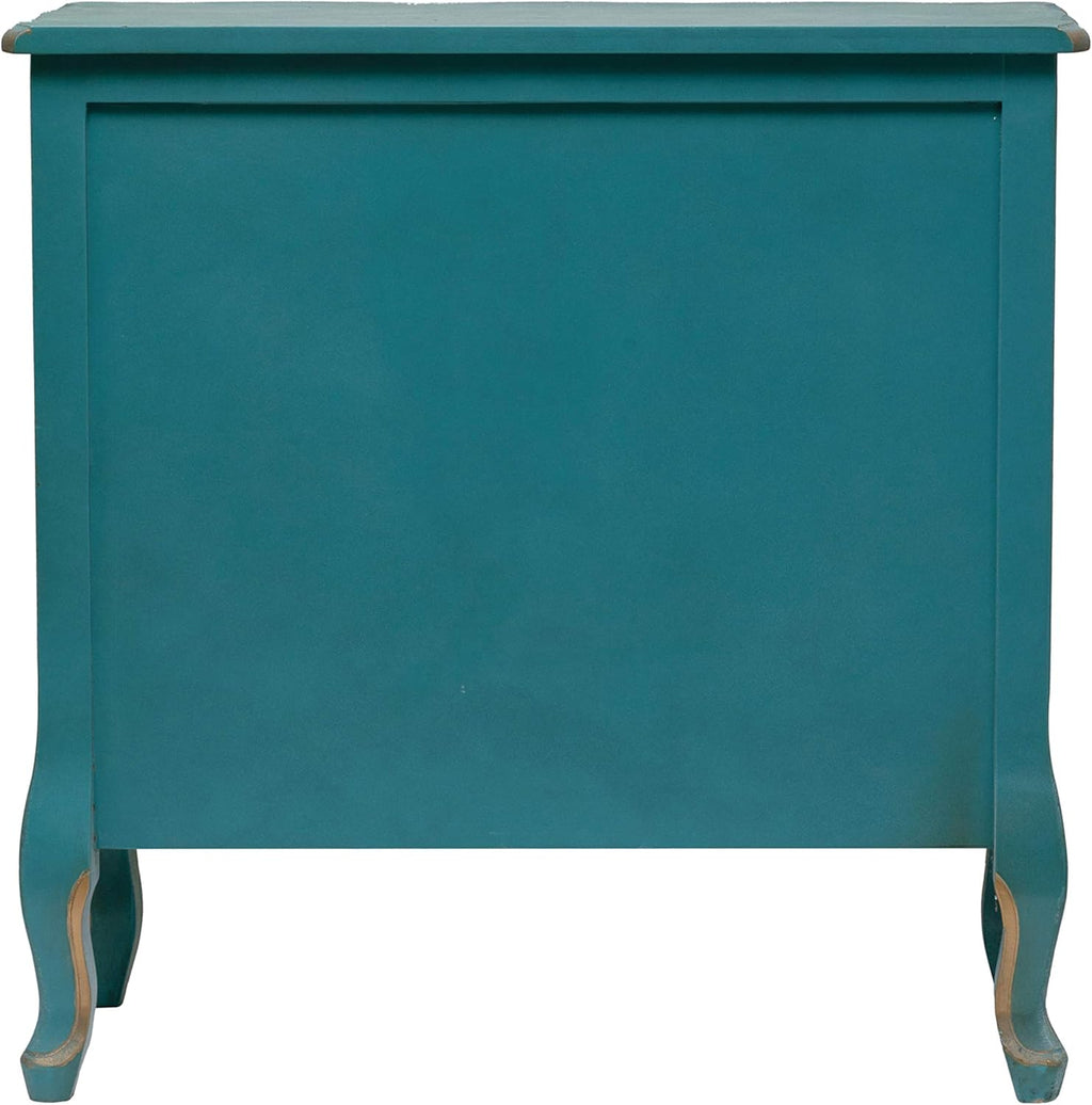 Distressed Blue 3 Drawer Wood Dresser L684025