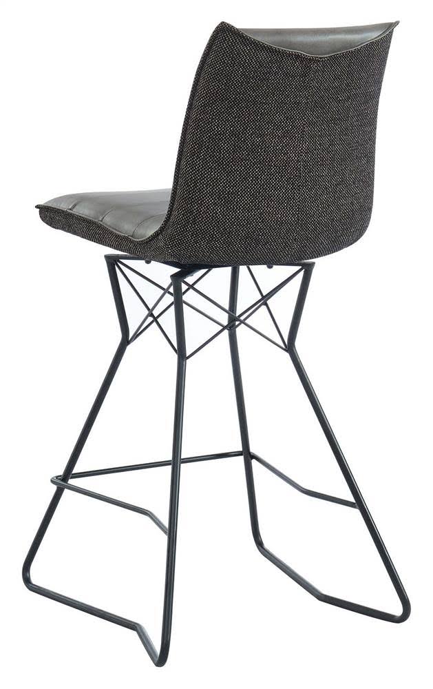 Brown Swivel Counter Stool Set of 2 T245384