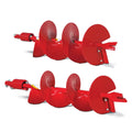 Red 10x22 Earth Auger Fishtail Post Hole N4335