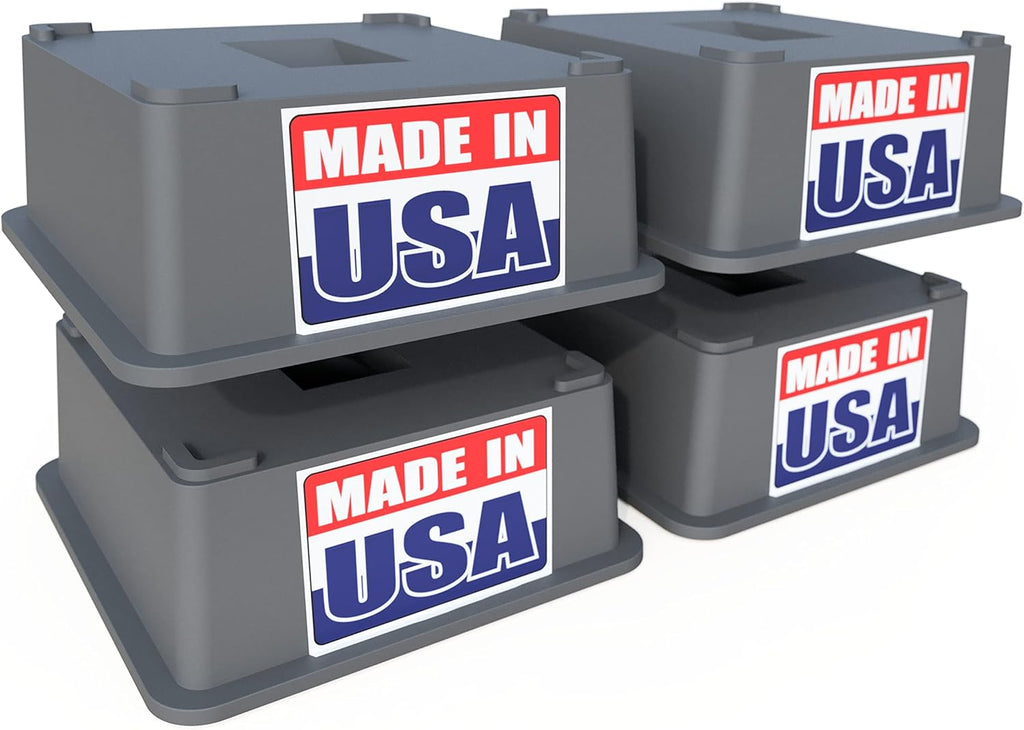 4 Pack Trailer Jack Block Stand 12,000 lbs Stabilizing Pads U7919