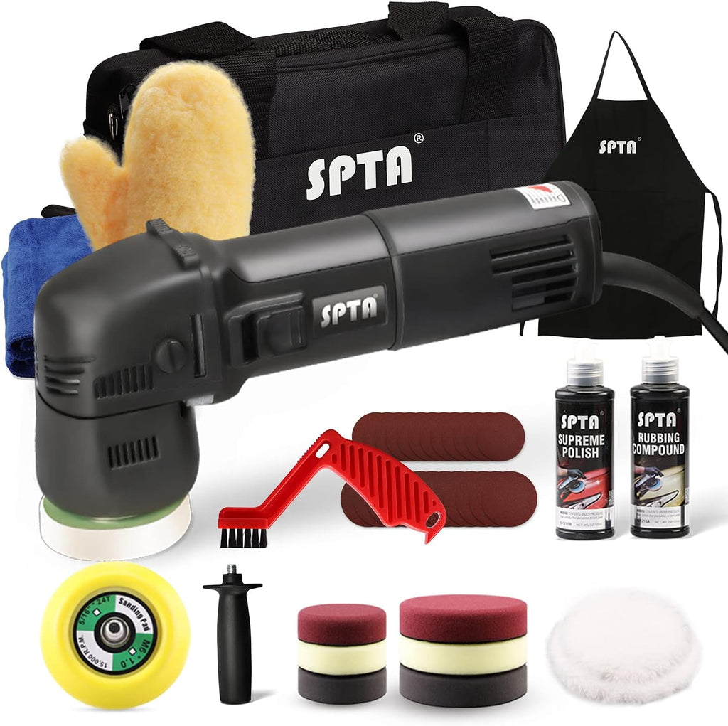 Buffer Polisher 3 Inch 10mm 780W Variable Speed Dual Action Polisher with DA Polishing Pads C339633