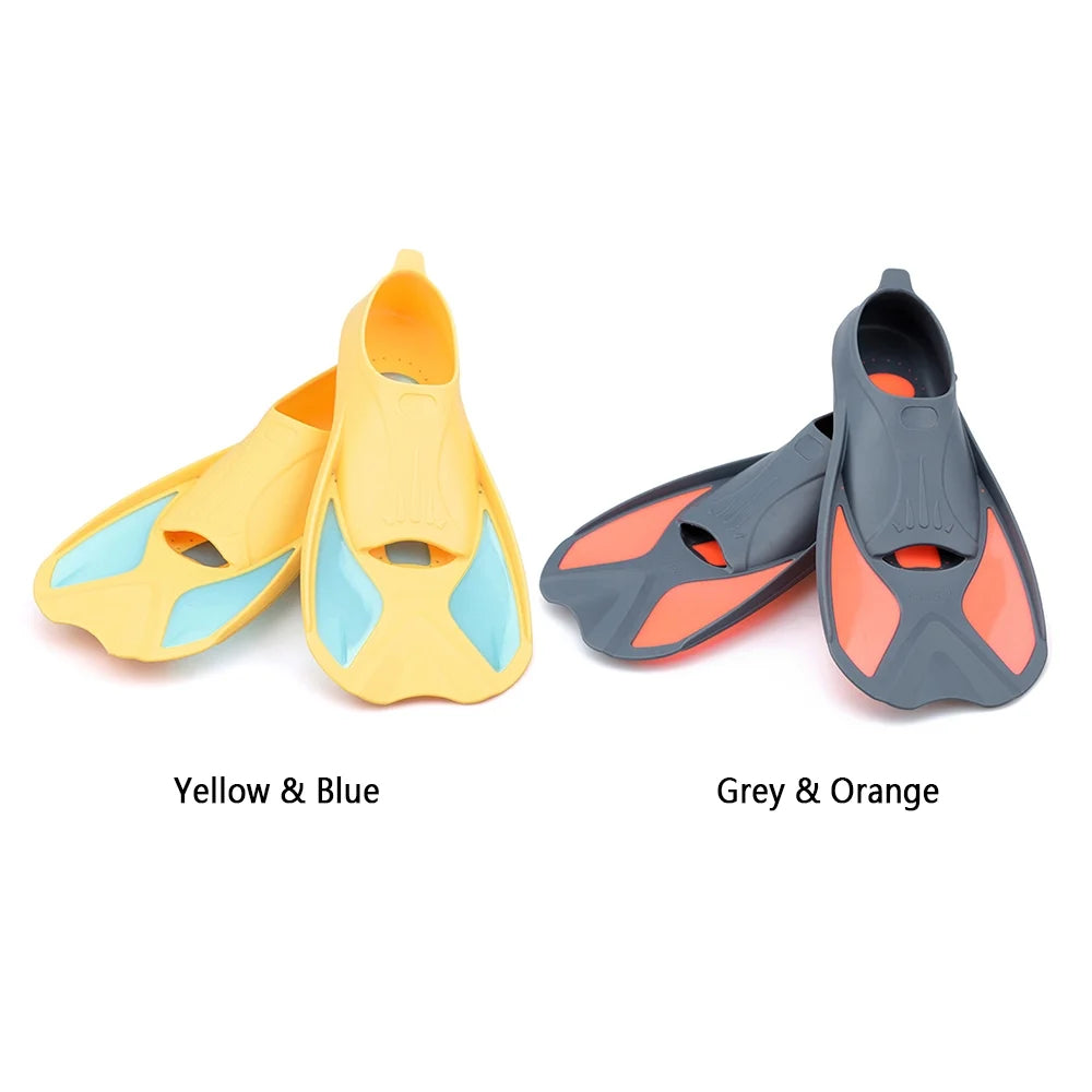 Kids Short Swim Fins for Snorkeling Training A217139