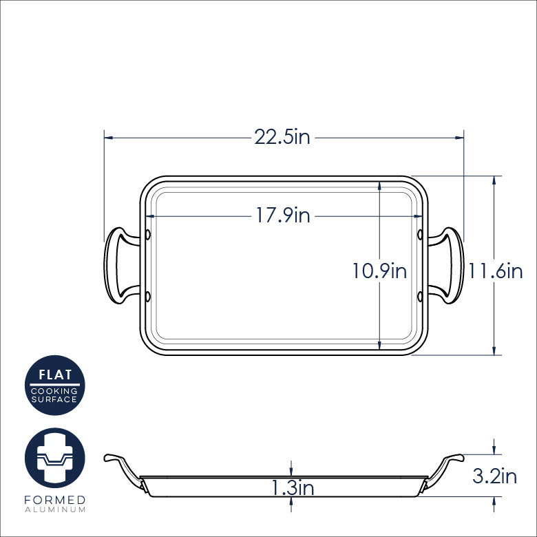 2 Burner High Sides Griddle A31257