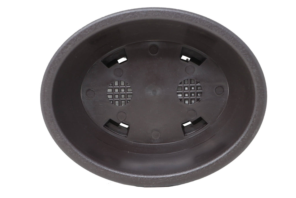 Oval Deep Brown Plastic Bonsai Training Pot V3545