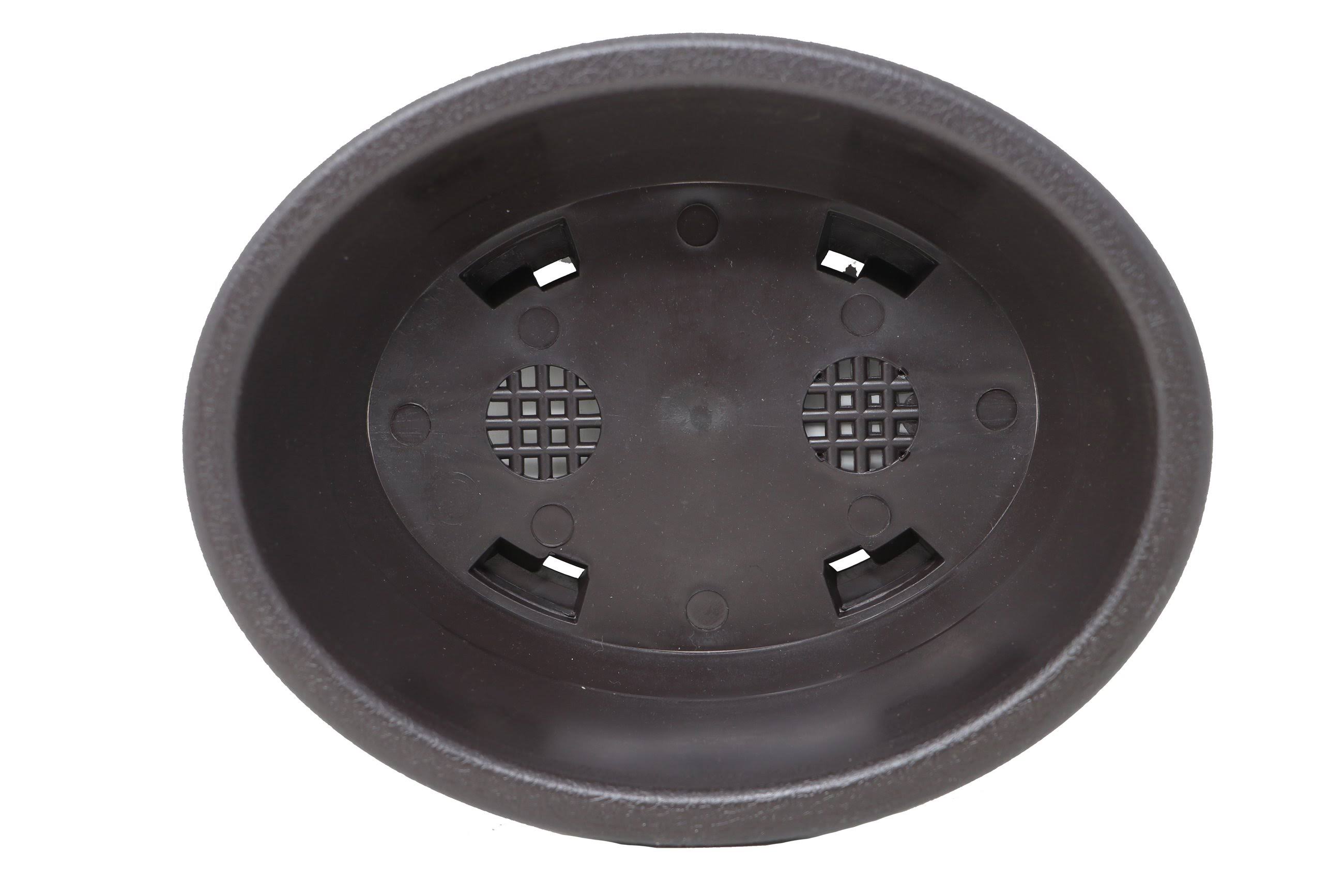 Oval Deep Brown Plastic Bonsai Training Pot V3545