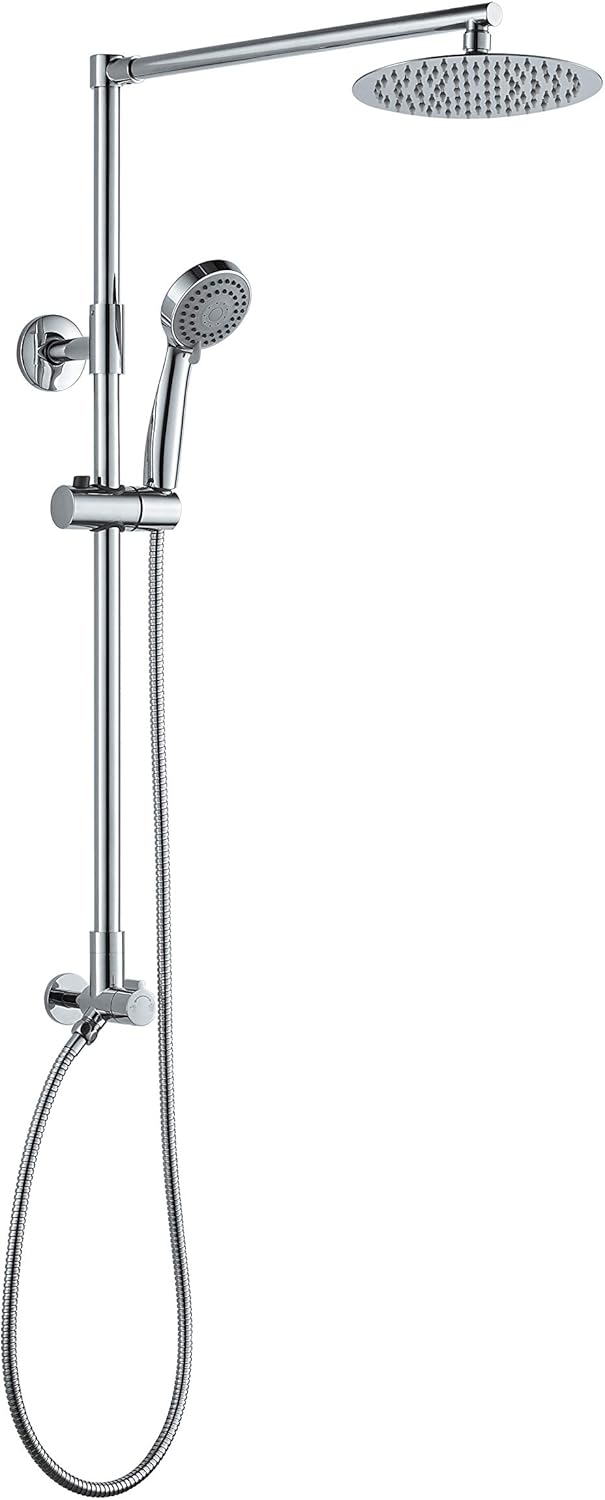 3-Setting Handheld Shower Combo with Slide Bar, Chrome P723