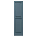 Coastal Blue Raised Panel Polypropylene Shutters Pair A55498