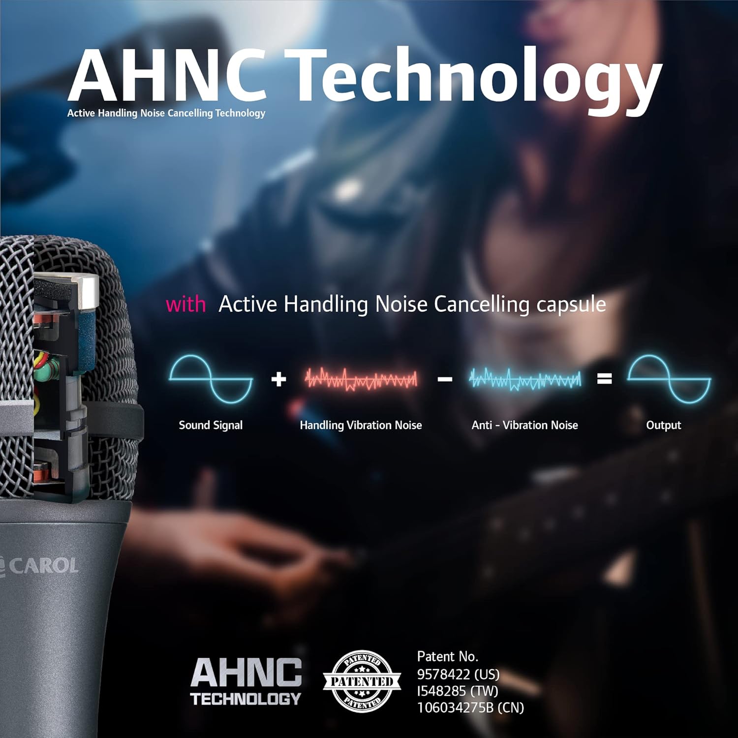 Dynamic Microphone with Super-Cardioid Unidirectional and Slide Potentiometer Switch M45624