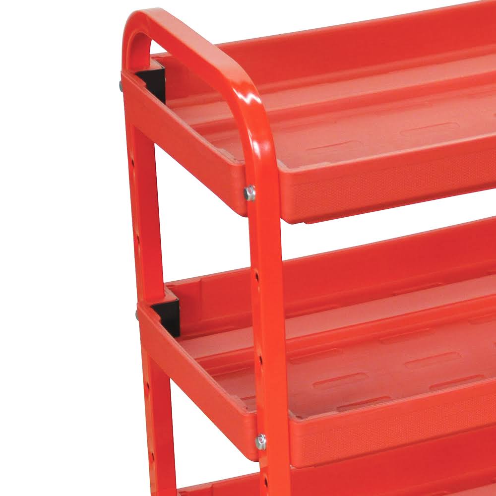Red 3-Shelf Utility Cart M375246