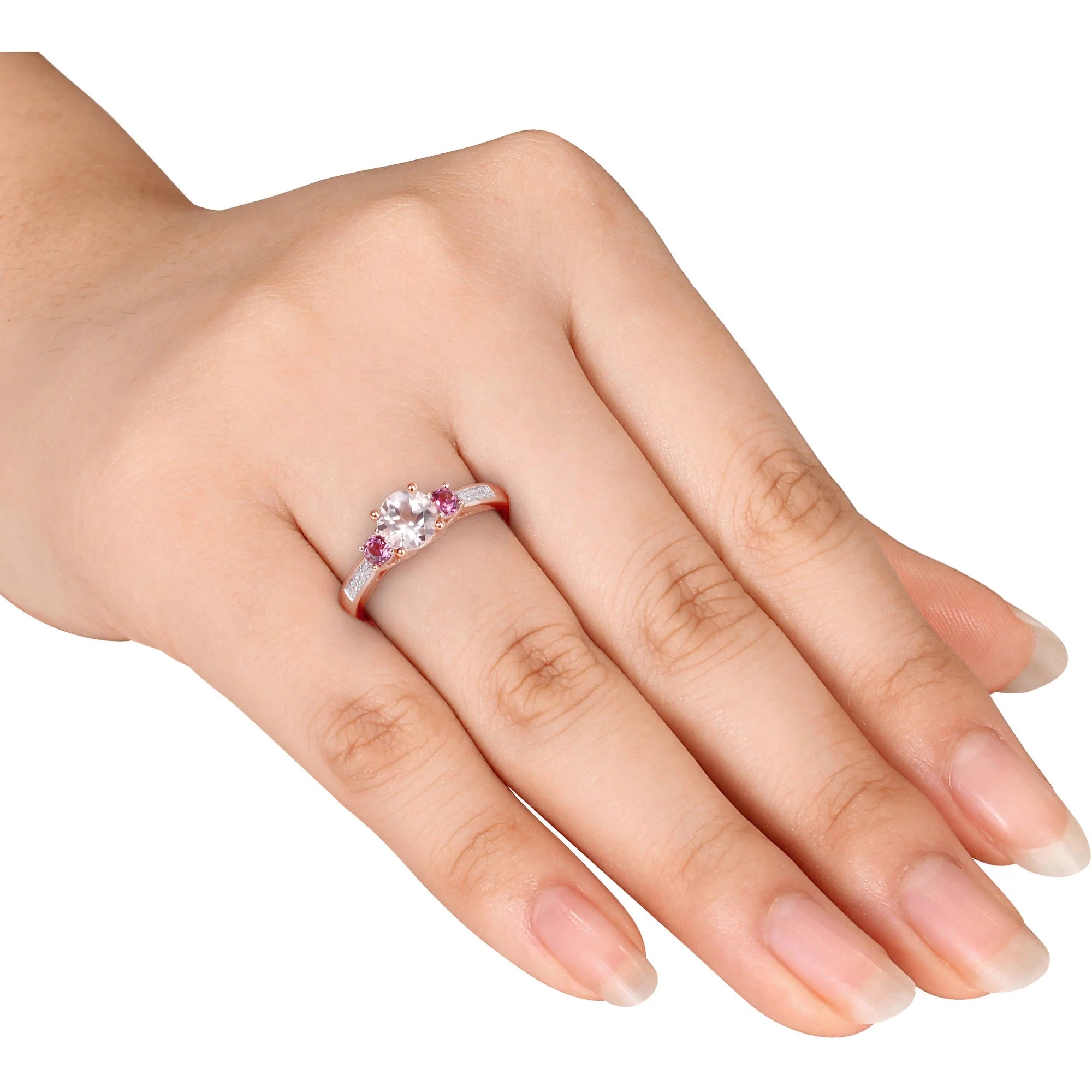 10kt Rose Gold Morganite Engagement Ring Q6809