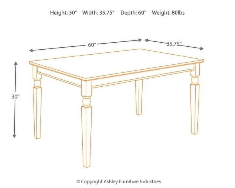 Black/Brown Dining Table D489703