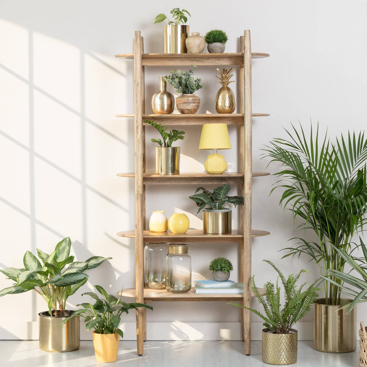 Natural Rafferty Etagere Bookcase H208