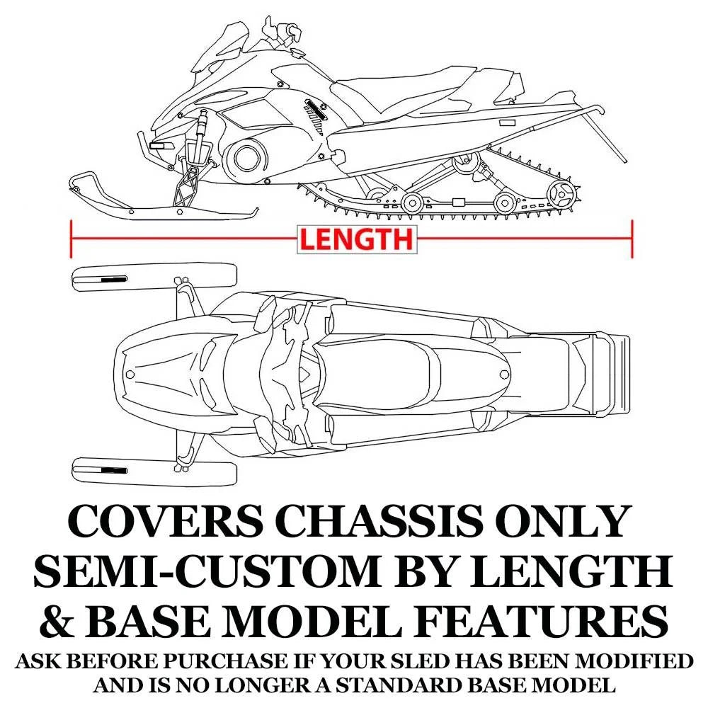 Trailerable 600 Denier Snowmobile Cover P558375