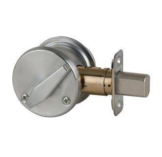 Satin Nickel Single Cylinder Deadbolt S96701