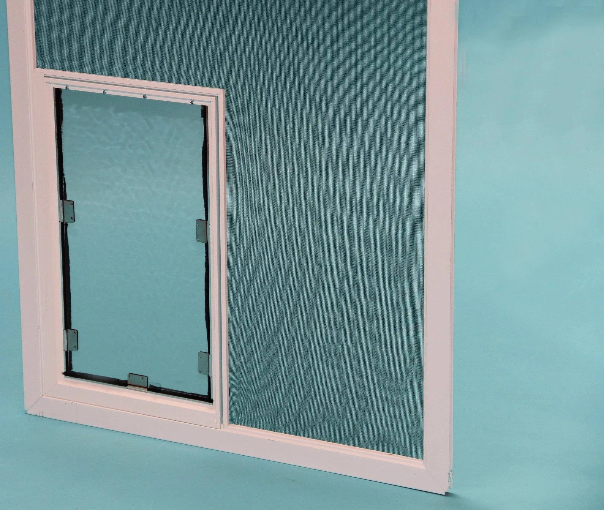 Screen Mounted Cat and Dog Door B3731