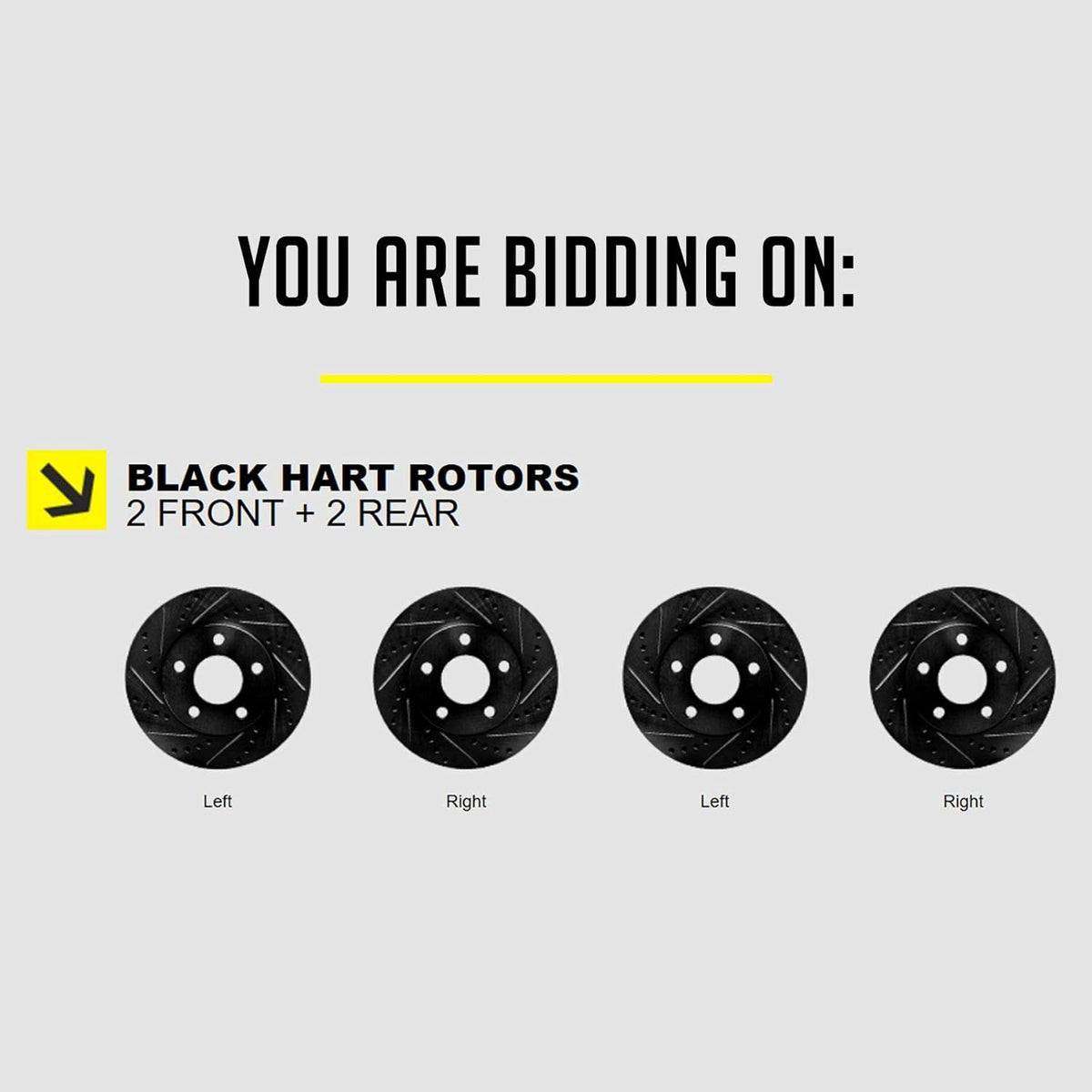 Black Hart Full Kit Brake Rotors H7873