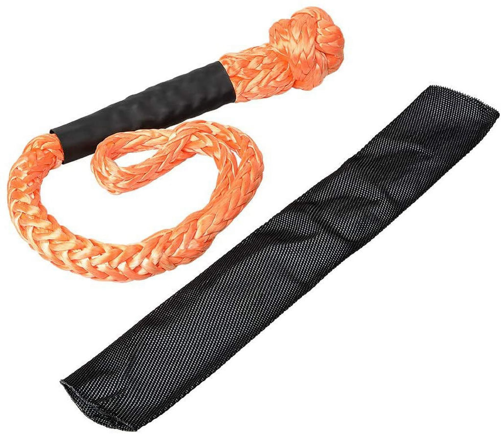 Orange 1/2" Soft Shackle Synthetic Rope with Protective Sleeve E2154