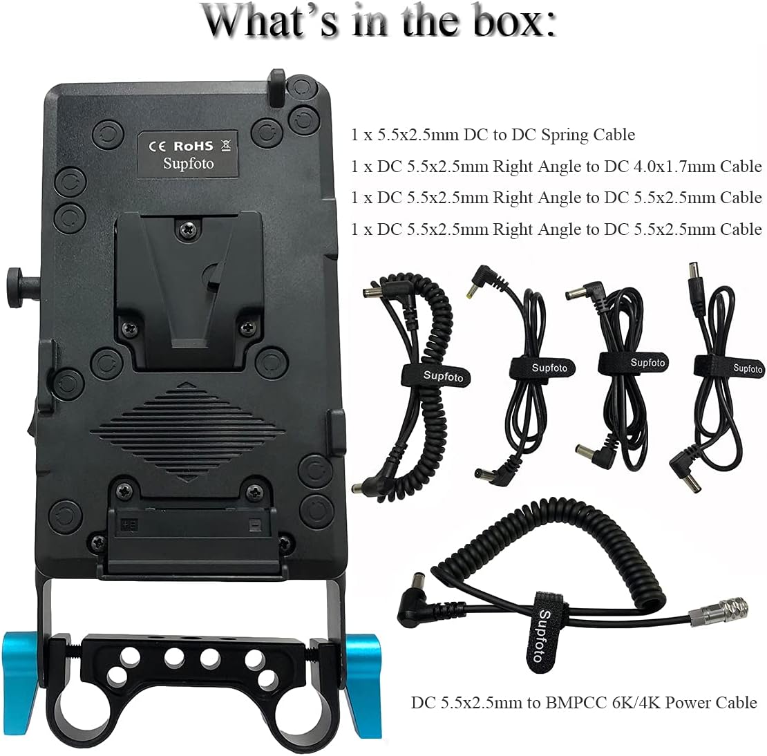 V Mount Battery Plate with D-Tap & USB Output F796