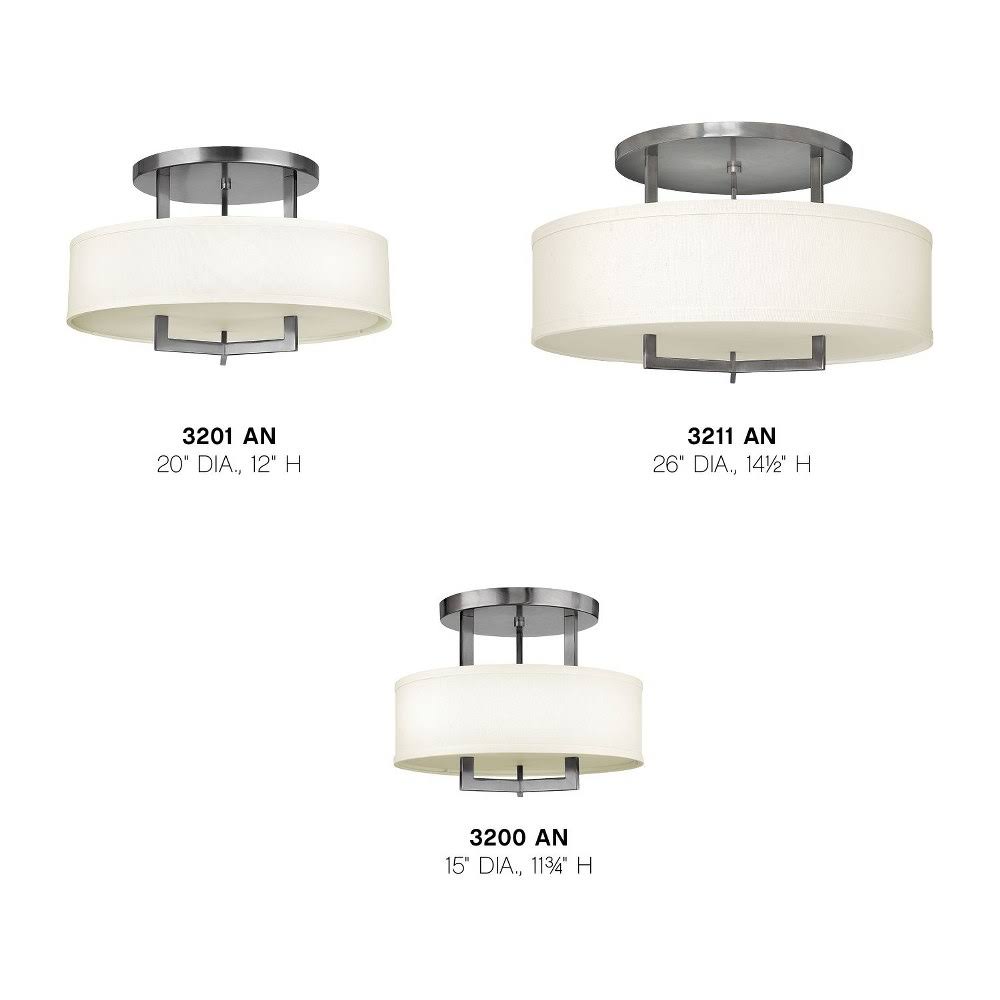 Brushed Bronze Semi Flush Mount Light Z5696