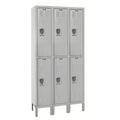 Light Grey 3-Wide Locker D275