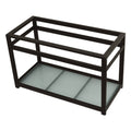 Oil Rubbed Bronze Console Sink Base with Glass Shelf S7276