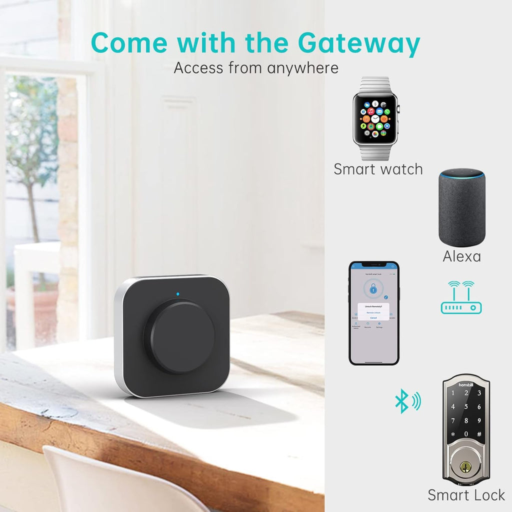Smart Locks Deadbolt with Keypad, Bluetooth Electronic Touchscreen Auto Code Lock Y39447