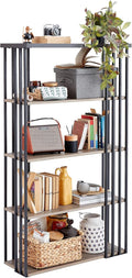 Black Metal 5 Tier Bookshelf Q918488