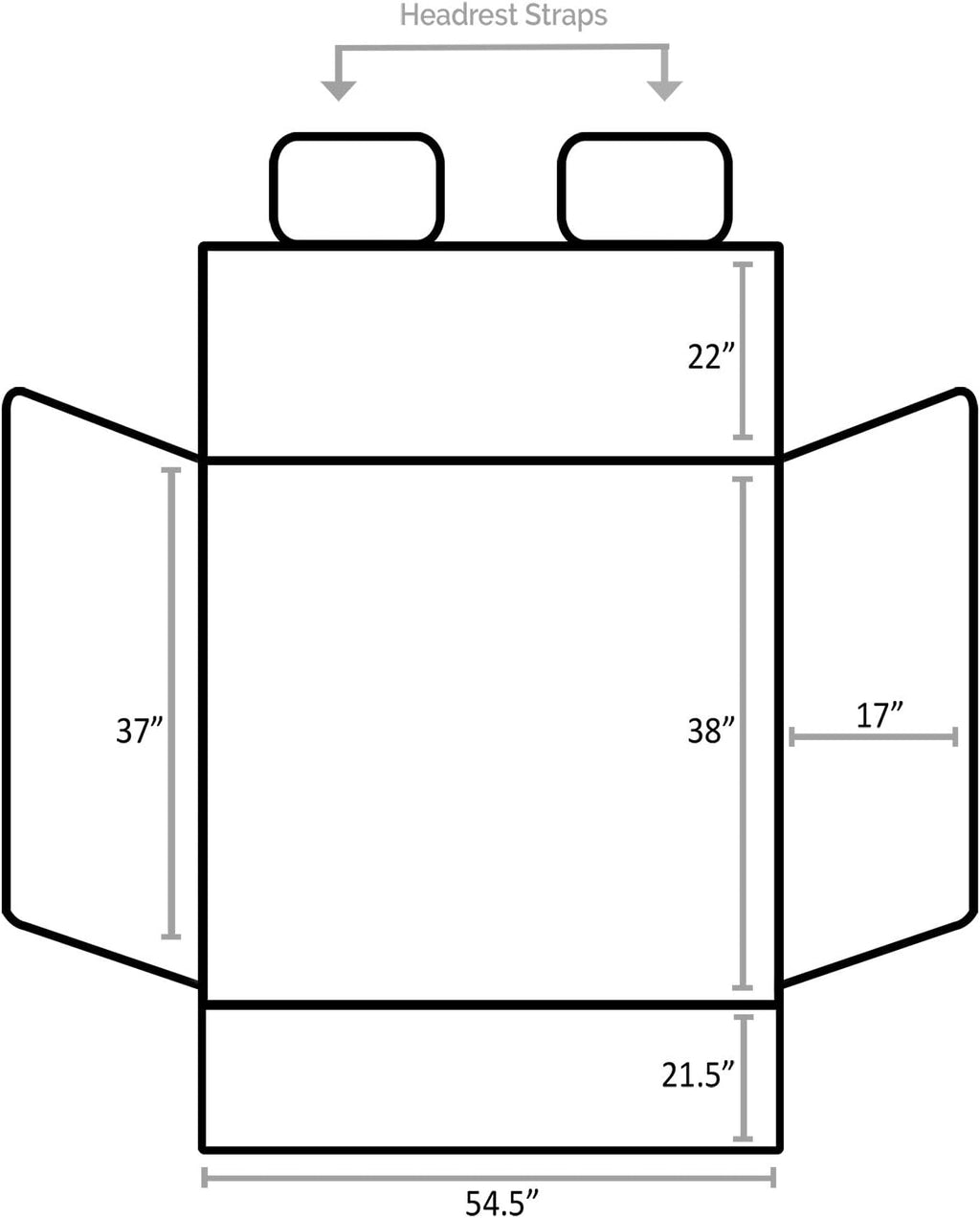 Cargo Liner, Waterproof, Non Slip, Large Size, Pack of 2 X1837