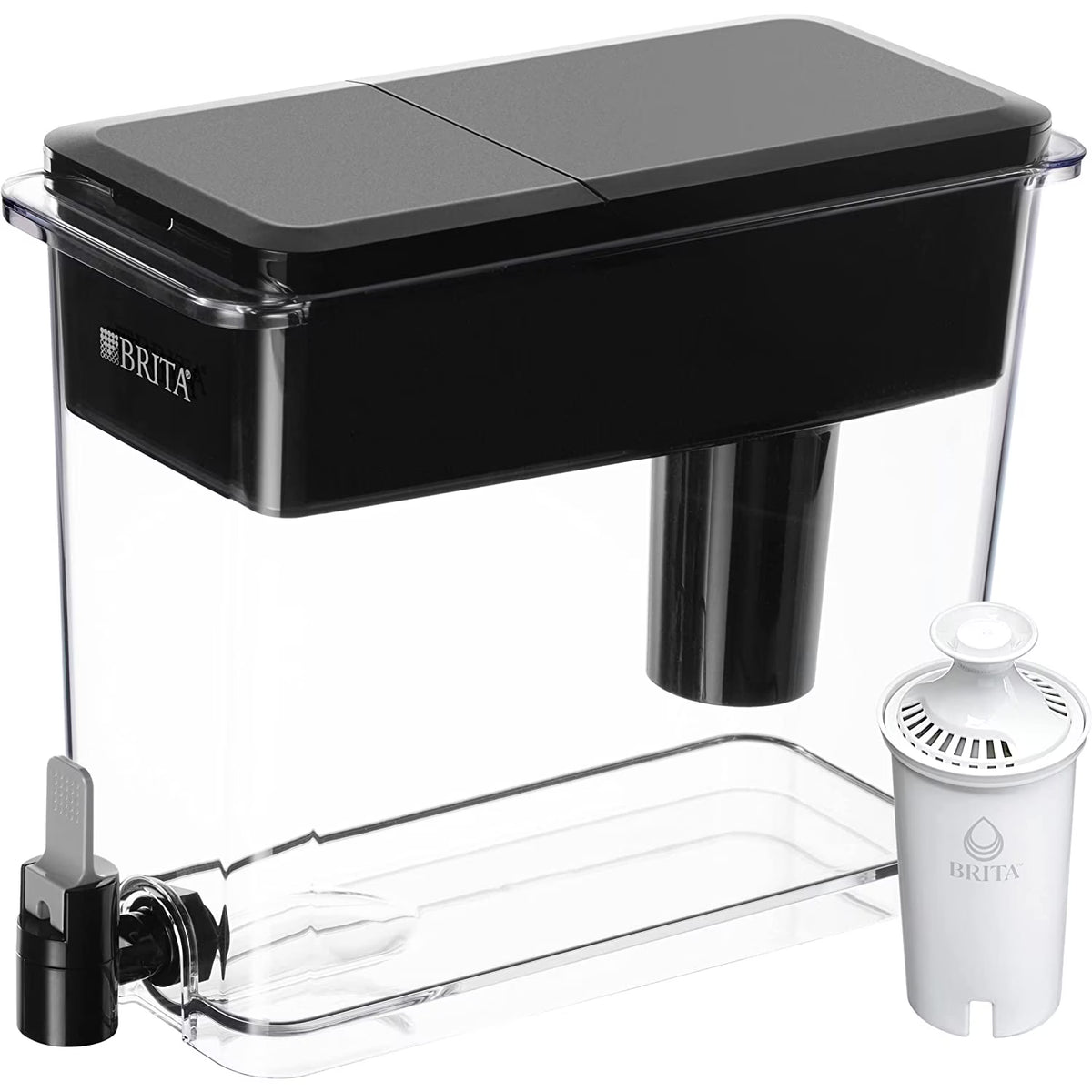 Black BPA Free 27-Cup Water Filter Dispenser D11332