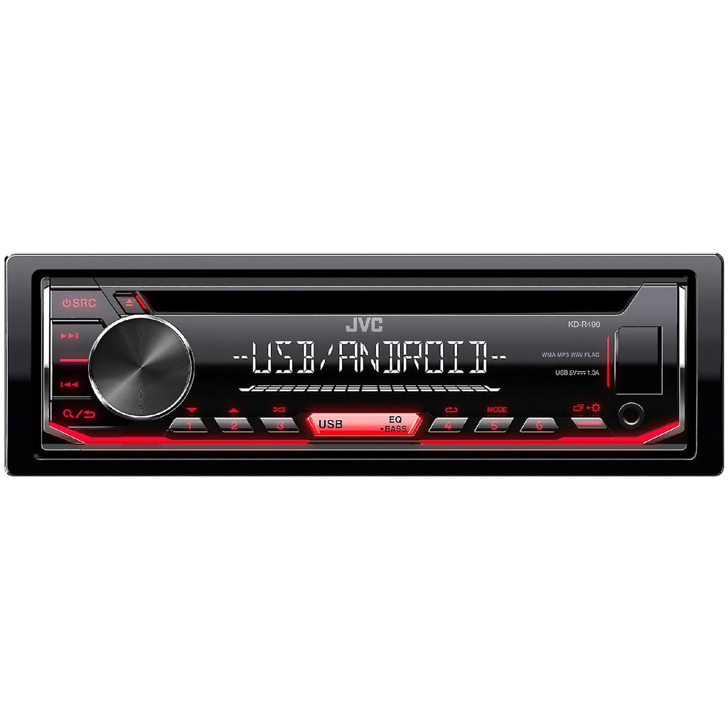 Enrock Automotive Bundle JVC Kd-r480 Single DIN In-Dash CD/AM/FM/USB/AUX Car Stereo Receiver, Enrock Audio 16-Gauge 50 Foot Speaker Wire Y214