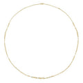 Oval Disc Necklace in 14K Yellow Gold W9398