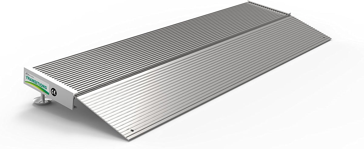 Aluminum Threshold Ramp with Adjustable Height, 12" L x 36" W, Pack of 2 T858