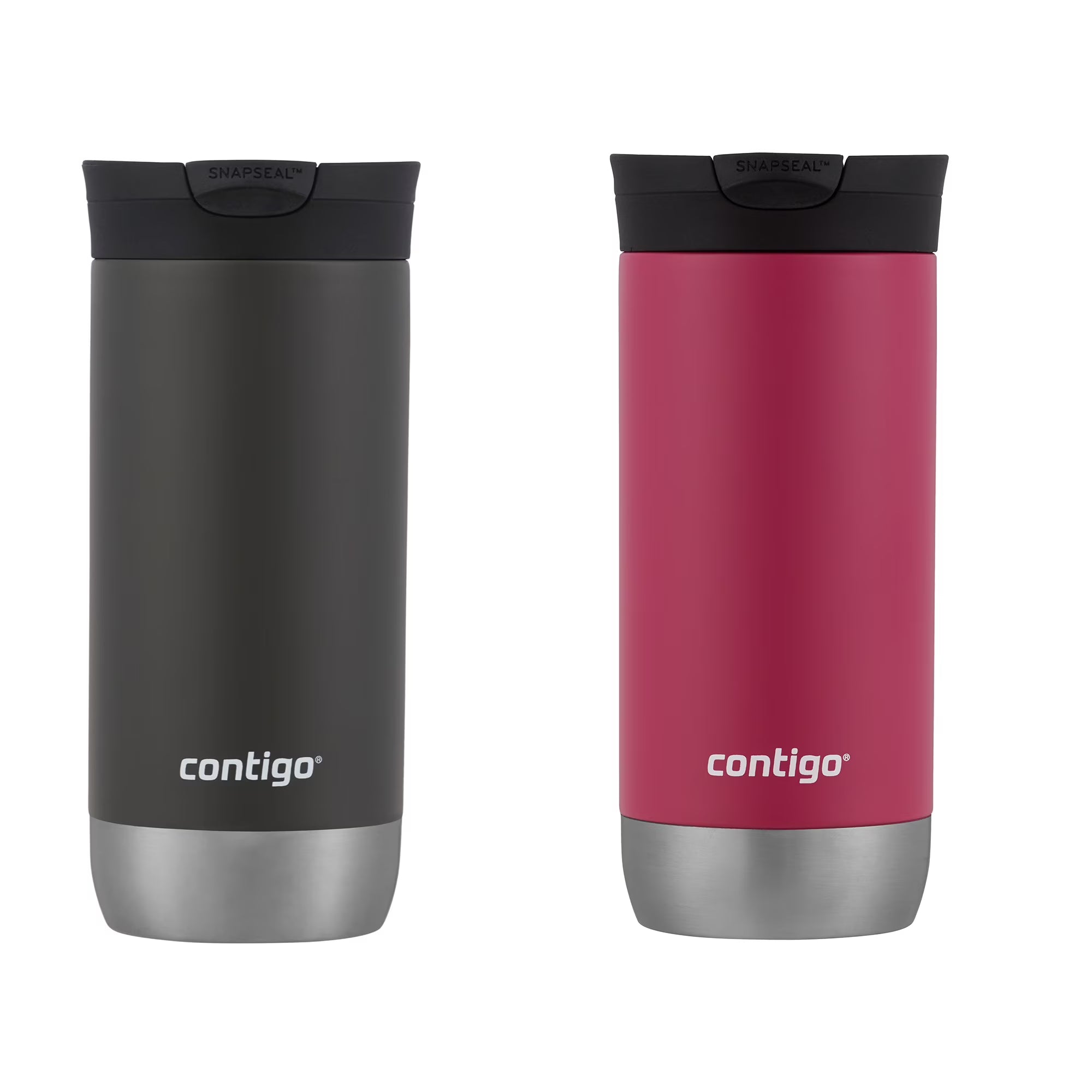 16 oz Insulated Stainless Steel Travel Mug 2-Pack B8215